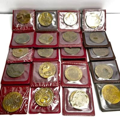 Vintage Israel Government Coins & Medals Corp Bronze Medals (20) Lot 2