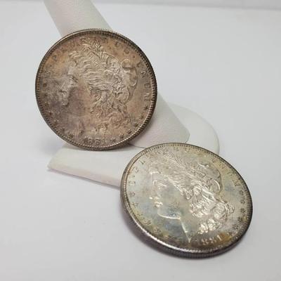 1881 Morgan Silver Dollars – Set of 2