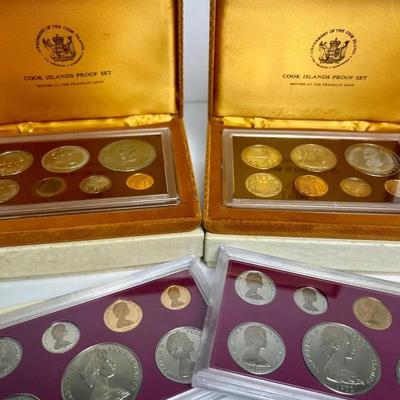 1972 & 1975 Cook Islands Proof Sets 