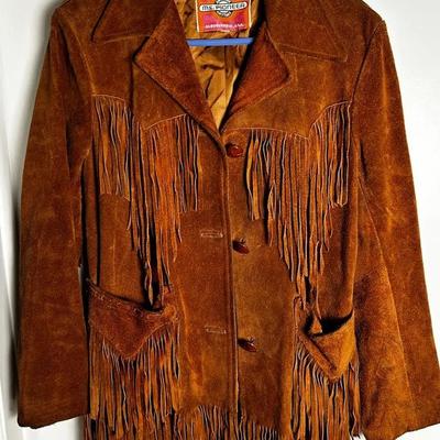 Vintage Women’s Suede Fringe Jacket Lined