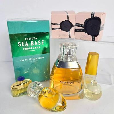 Vera Wang Perfume (2 Unboxed), Flowerbomb Perfume (2 Boxes), Invicta Sea Base Fragrance (Sealed)