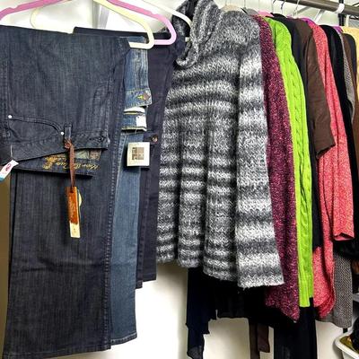 Womens Jeans & Sweaters - BCBG, DKNY, Michael Kors, & More - Size 12,14,XL-1X