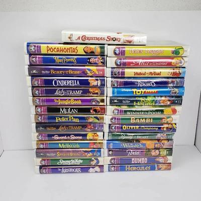 Vintage Walt Disney VHS Collection – 29 Tapes