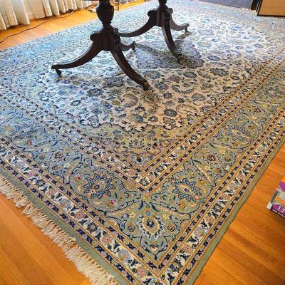Vintage Persian-Style Dining Room Rug, 8'2"x11'2"