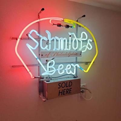 Schmidt's Beer Of Philadelphia Neon Sign 19x22x3"
