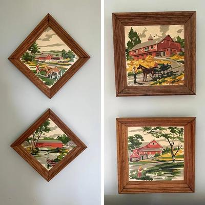 005-KIT: Vintage Paint-by-Number Art
