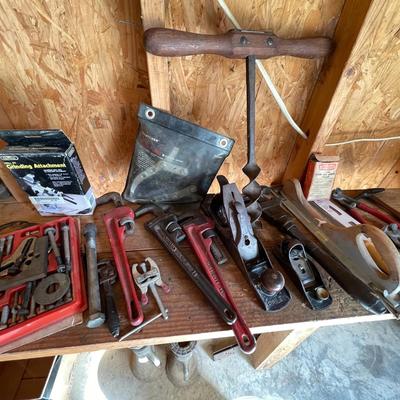 044-GAR: Vintage Hand Planes, Pipe Wrenches and Friends