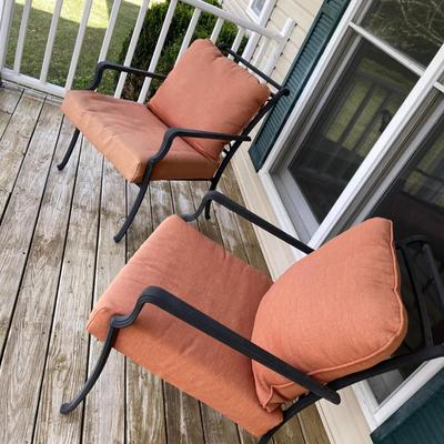 010-PAT: Two Iron Patio Chairs