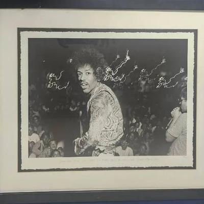 Jimmy Hendrix "1969 Electric Church" Signed Photograph 