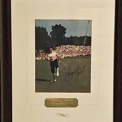 Signed Payne Stewart 1991 U.S. Open Championship Photograph