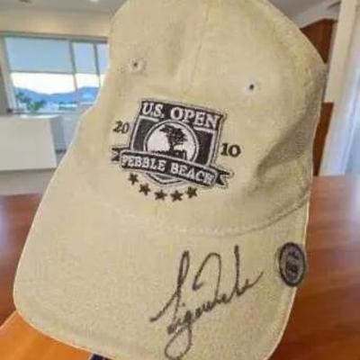 Tiger Woods 2010 Pebble Beach U.S. Open Signed Hat