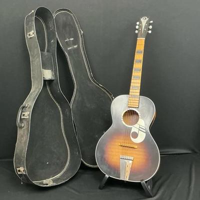 Kay Music Note Parlor 6 String Acoustic Guitar 