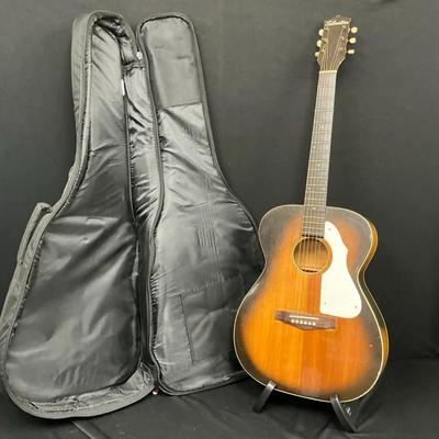 Silvertone Two Toned Black & Brown 6 String 