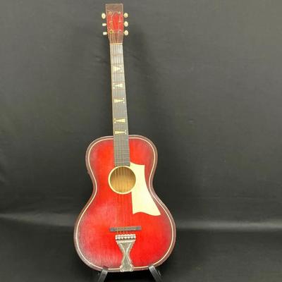 Red Autumn Sunburst Acoustic Guitar