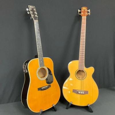 Guitar Lot American Electric Acoustic Al100 Dmg & Rogue Series 2 Electric Acoustic 