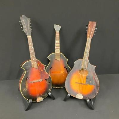 Mandolin Guitar Lot With String, One Broken 