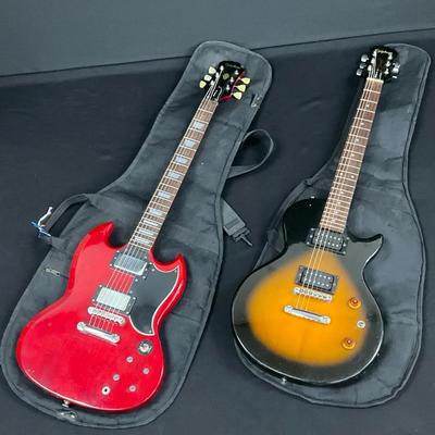 Paired Epiphone Electric Guitars