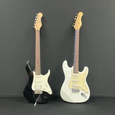 Black & White Electric Guitar Bundle 