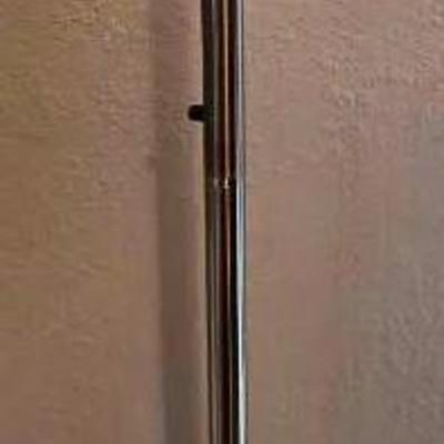 Floor Lamp With Glass Shade and Metal Base