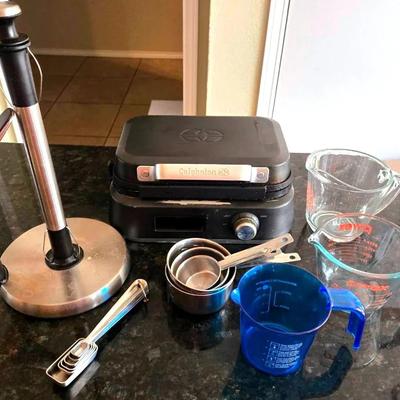 "Celphalon" Waffle Maker With Measuring Cups