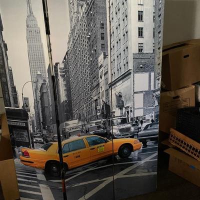 Sale Photo Thumbnail #28: Manhattan Graphic Double Sided Folding Room Divider Screen .....Amazing!