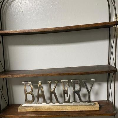 Sale Photo Thumbnail #23: Genuine Wall Hanging Oak  Parisian Bakers Rack
