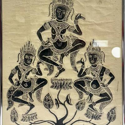 Angkor Wat Apsara Rubbing