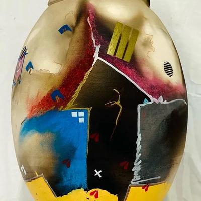 Vase By Carlson Hall 1985