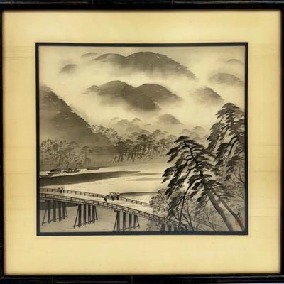 Japanese Sumi-e Landscape 