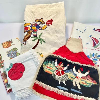 Vintage Table Cloths With Multicultural Craftsmanship And Natural Materials 