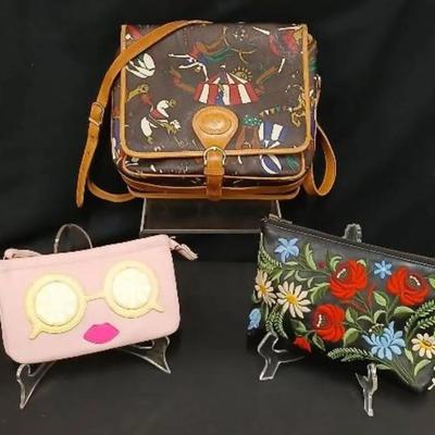 Vintage Piero Guidi Angel Circus Shoulder Bag+