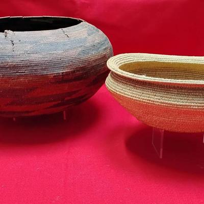 Vintage Handwoven Baskets 