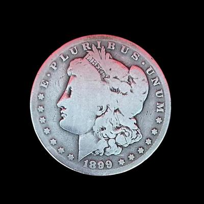 1899 Morgan Silver Dollar – New Orleans Mint (O) – 90% Silver U.S. Coin