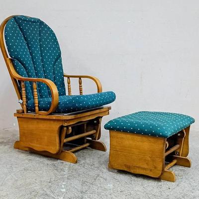 Glider Rocking Chair And Ottoman 