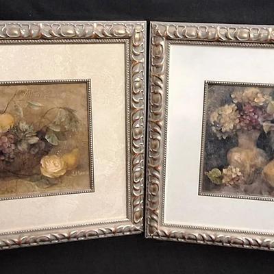 Two Framed & Matted Still Life Prints By Albena Hristova 