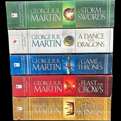 George R.R. Martin A Song of Ice and Fire 5-Book Paperback Set – Game of Thrones Series