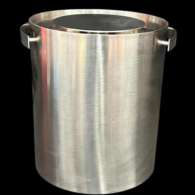 Arne Jacobsen for Stelton Cylinda-Line Stainless Steel Ice Bucket – Denmark, Mid-Century Modern