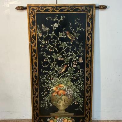 Painted Chinoiserie Style Wall Art