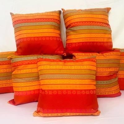 (7) Like New World Market Pillows