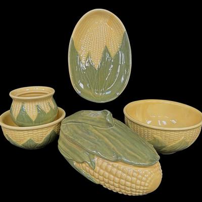 Shawnee Pottery Corn King Collection – Vintage Ceramic Serving and Tableware Set