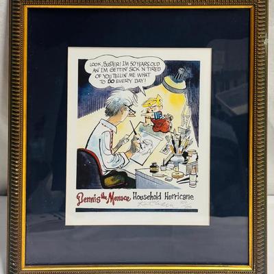 Dennis the Menace Signed Art