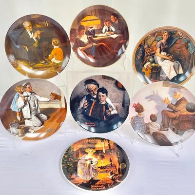 (17) Limited Edition Plates Feat. 9 Norman Rockwell Plates And More