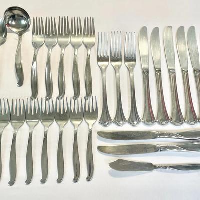 Two Sets of Stainless Steel Flatware by Wallace and Walco