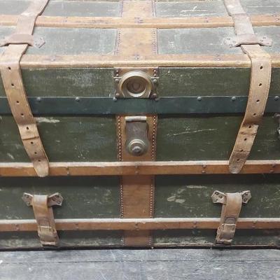 Antique Everleigh Steamer Trunk – Wood, Canvas & Metal Trim – Canada’s Best Since 1870
