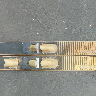 Vintage Wooden Water Skis – Connelly Cadet 4006 Pair
