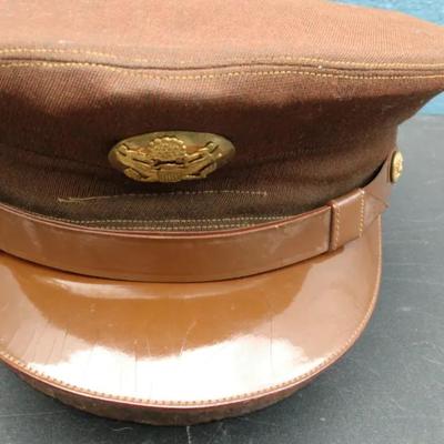 U.S. Army Air Force WWII Dress Cap with Eagle Insignia

