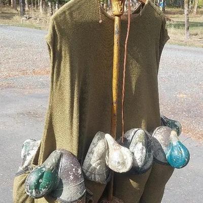 Vintage Carry-Lite Duck Decoys with Canvas Hunting Vest – Classic Waterfowl Hunting Set

