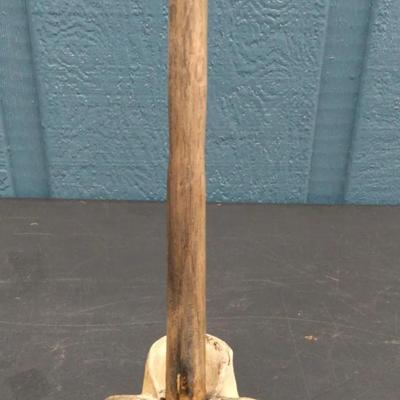 Antique Moose Bone Artifact – Alaska Eskimo Ceremonial Club or Dance Stick
