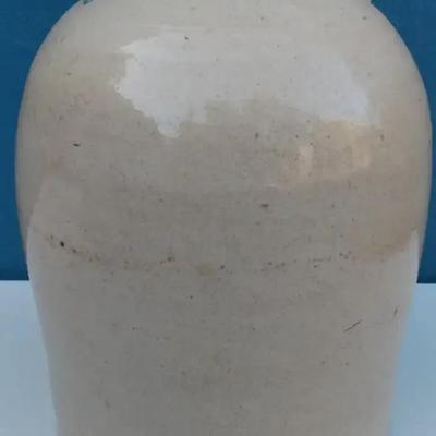 Antique 4-Gallon Stoneware Jug w/ Handle – Primitive Glazed Pottery

