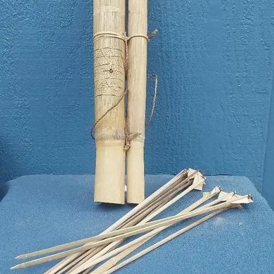 Vietnamese Mountain Tribal Bamboo Bolt & Sheath Set
